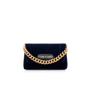 Dámské Kabelky Přes Rameno Tom Ford Velvet Label Mini Chain Ink | 591468-EAY