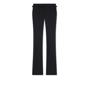 Dámské Kalhoty Tom Ford Hopsack Tailoring Flares Černé | 564183-WET