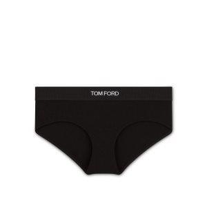 Dámské Kalhoty Tom Ford Modal Signature Boy Shorts Černé | 573192-UHB