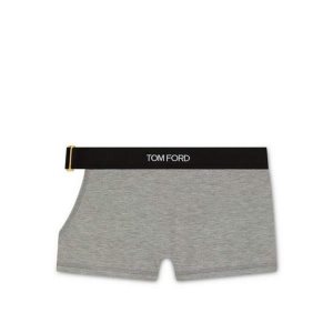 Dámské Kalhoty Tom Ford Modal Signature Cut-out Boxers Šedé | 539106-OSA