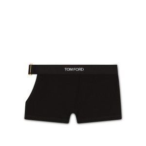 Dámské Kalhoty Tom Ford Modal Signature Cut-out Boxers Černé | 621549-BVW
