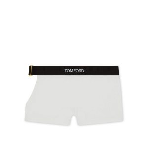 Dámské Kalhoty Tom Ford Modal Signature Cut-out Boxers Bílé | 924807-DQL