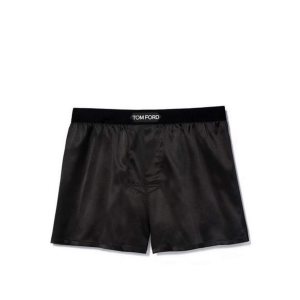 Dámské Kalhoty Tom Ford Stretch Silk Satin Boxerské Shorts Černé | 137608-DXZ