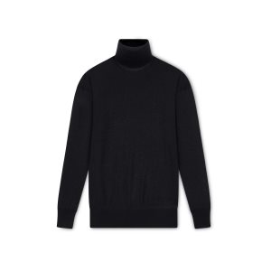 Dámské Knitwear Tom Ford Fine Cashmere Silk Turtleneck Černé | 389601-PIV