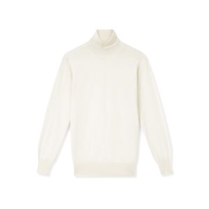 Dámské Knitwear Tom Ford Fine Cashmere Silk Turtleneck Chalk | 738214-KFU