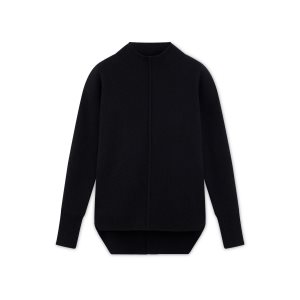 Dámské Knitwear Tom Ford Soft Cashmere Jersey Asymmetric Černé | 492035-WYA