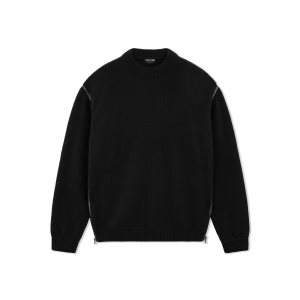 Dámské Knitwear Tom Ford Soft Cashmere Oversize Černé | 654217-RWA