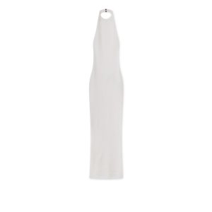 Dámské Knitwear Tom Ford Stretch Vlna Rib Open Back Šaty Chalk | 764012-AYR