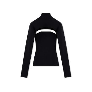Dámské Knitwear Tom Ford Stretch Vlna Rib Two Pieces Černé | 913067-YCF