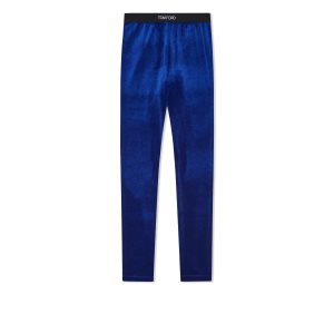 Dámské Legíny Tom Ford Stretch Velvet Signature Blankyt | 761845-TKI