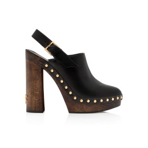 Dámské Lodičky Tom Ford Læder Tf Clog Černé | 428713-LQI