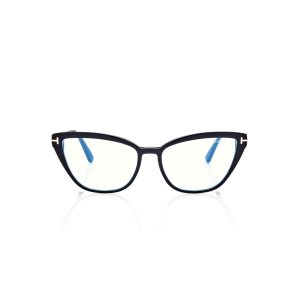 Dámské Optický Tom Ford Blue Block Cat Eye Černé | 867350-RSC