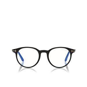 Dámské Optický Tom Ford Blue Block Round Shape Černé | 510423-BWT
