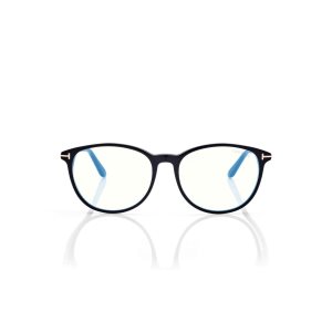 Dámské Optický Tom Ford Blue Block Soft Cat Eye Černé | 809425-ICV