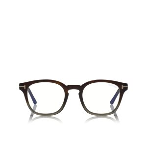 Dámské Optický Tom Ford Blue Block Soft Round Šedé | 985102-MDA