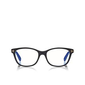Dámské Optický Tom Ford Blue Block Soft Square Černé | 532469-XKR