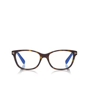 Dámské Optický Tom Ford Blue Block Soft Square Tmavě | 905378-ICM