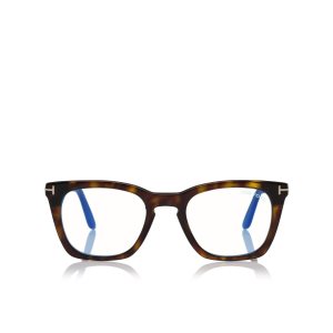 Dámské Optický Tom Ford Blue Block Square Tmavě | 382140-YQI
