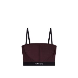 Dámské Podprsenky Tom Ford Modal Signature Top Tmavě Čokolády | 853764-RSH