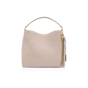 Dámské Přebalovací Tašky Tom Ford Grain Læder Small Alix Hobo Šedé Hnědé | 438271-AQR