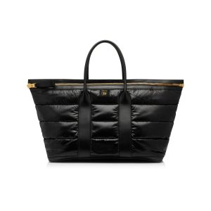 Dámské Přebalovací Tašky Tom Ford Prošívaný Nylon Puffy Buckley E/W Černé | 478365-BYF