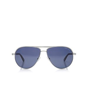 Dámské Sluneční Brýle Tom Ford Marko Aviator Rhodium | 481093-YUN