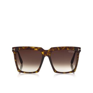 Dámské Sluneční Brýle Tom Ford Polarized Sabrina Tmavě | 192430-JBZ