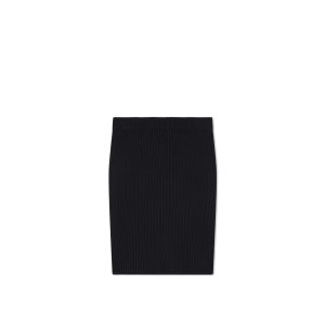 Dámské Sukně Tom Ford Black Stretch Vlna Rib Černé | 745980-XFM