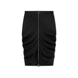 Dámské Sukně Tom Ford Fluid Double-faced Satin Gathered Černé | 620854-DMH