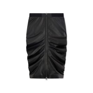 Dámské Sukně Tom Ford Soft Silk Nappa Gathered Černé | 029867-GIM