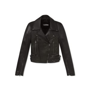 Dámské Svrchní Oblečení Tom Ford Plonge Fitted Cyklistické Jacket Černé | 134702-OLU
