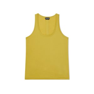 Dámské Topy Tom Ford Silk Jersey Tank Charteuse Citrine | 291786-SAC