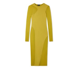 Dámské Šaty Tom Ford Crepe Jersey Tubino Charteuse Citrine | 837209-YLF
