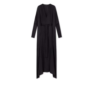Dámské Šaty Tom Ford Light Double Georgette Kaftan Černé | 934025-HSE