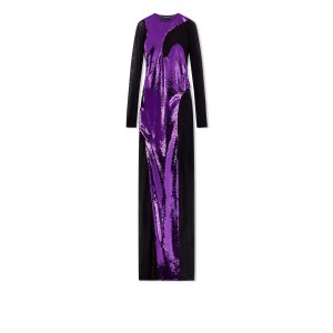 Dámské Šaty Tom Ford Liquid Sequins Evening Amethyst | 164839-KAW