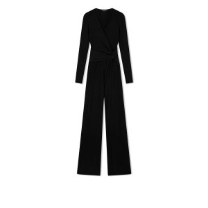 Dámské Šaty Tom Ford Micro Costa Jersey Jumpsuit Černé | 597368-IKJ