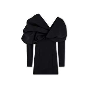 Dámské Šaty Tom Ford Round Stretch Viscose Mini Černé | 695842-IAX