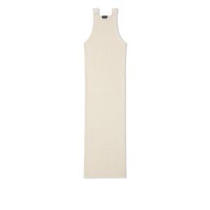 Dámské Šaty Tom Ford Shiny Rafia Tank Chalk | 562349-KCW