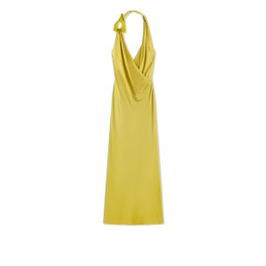 Dámské Šaty Tom Ford Slick Jersey Halter Neck Evening Charteuse Citrine | 417638-SYP