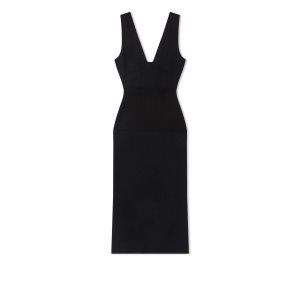 Dámské Šaty Tom Ford Stretch Slinky Viscose Knit Černé | 160372-WRD