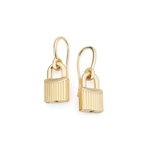 Dámské Šperky Tom Ford Padlock Earrings Zlaté | 327498-WTD